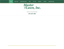 Tablet Screenshot of masterlawninc.com